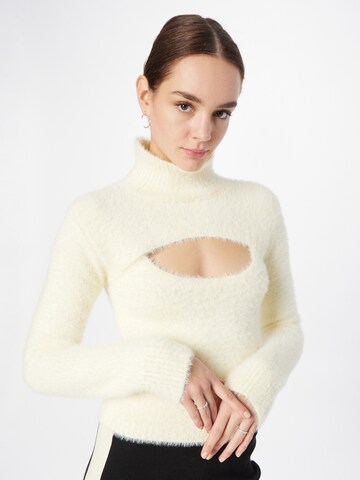 Oval Square Pullover 'Encore' i beige: forside