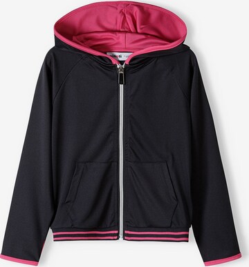 MINOTI Zip-Up Hoodie in Black: front