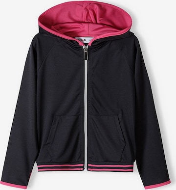 MINOTI Zip-Up Hoodie in Black: front