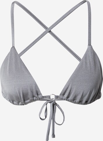 WEEKDAY Triangel Bikinitop in Grau: predná strana