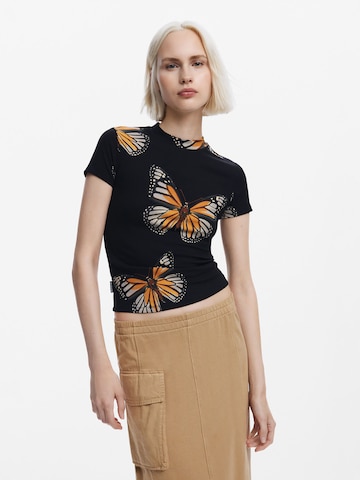 Desigual Футболка в Черный: спереди