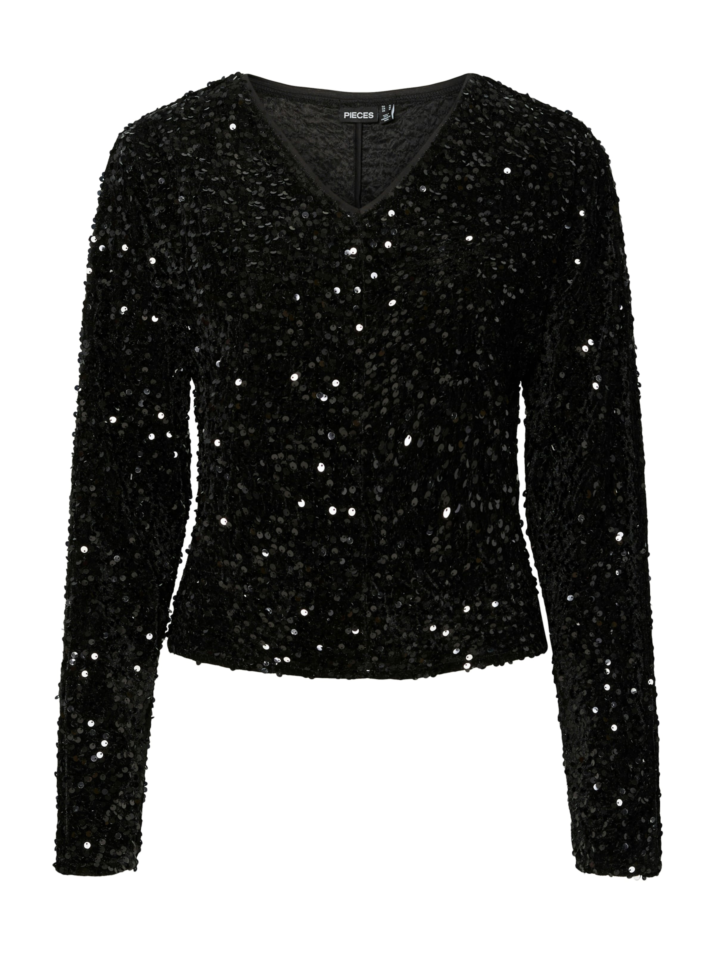 PIECES Blouse 'PCKam' in Black: front