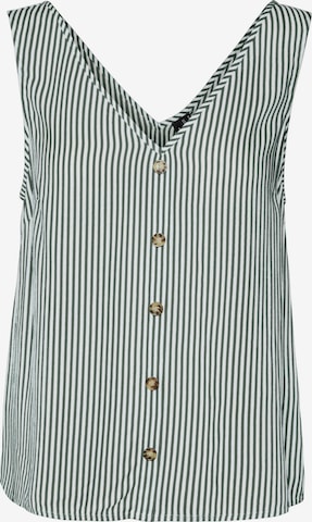 VERO MODA Blouse 'BUMPY' in Groen: voorkant