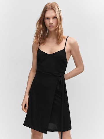MANGO Лятна рокля 'LARI' в черно: отпред
