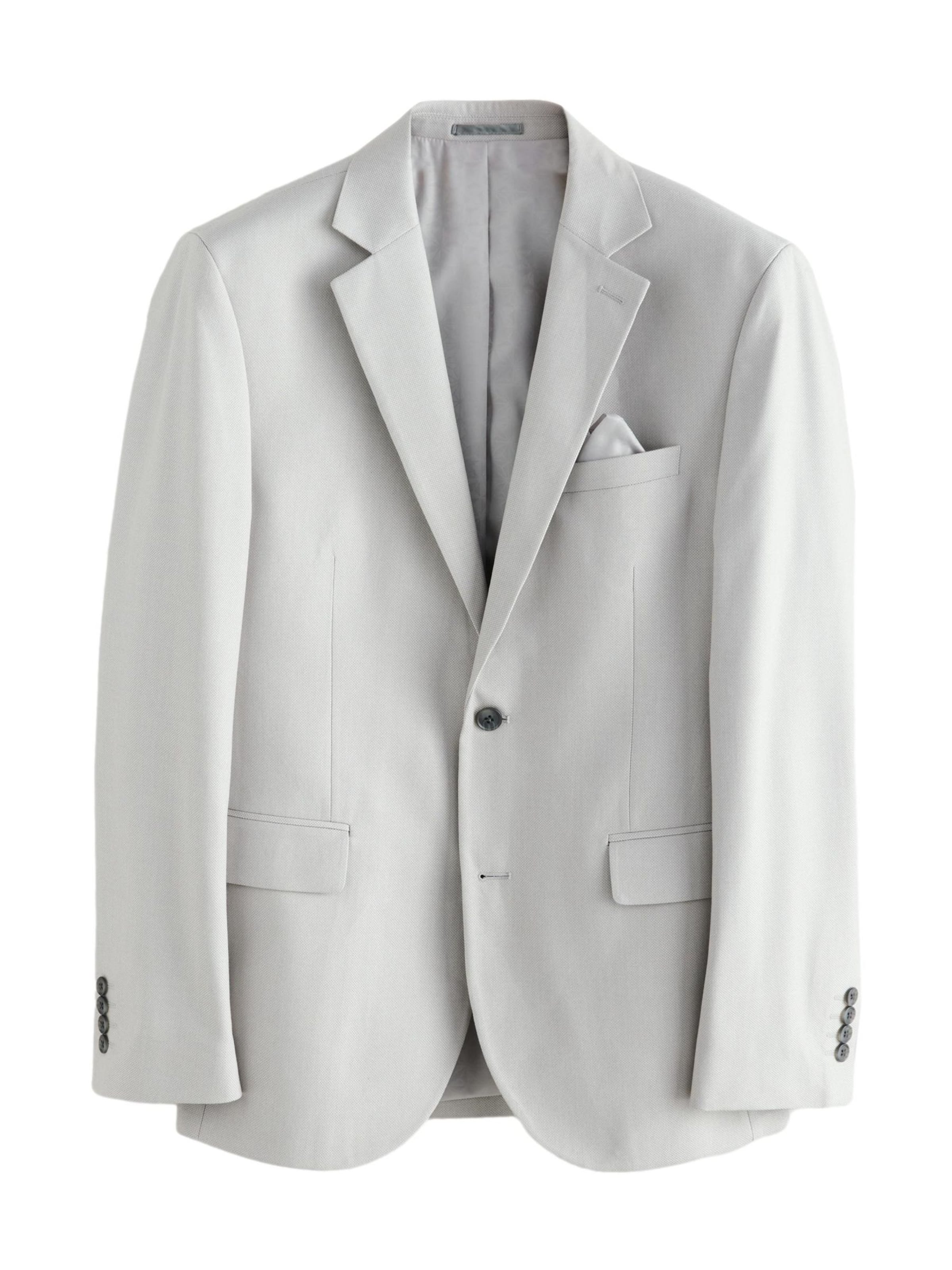 Next Slim fit Colbert in Beige: voorkant