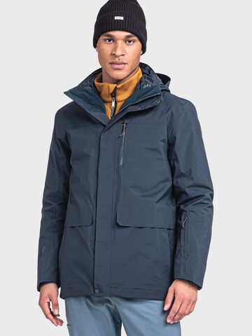 Schöffel Outdoorjas 'Barth' in Blauw: voorkant