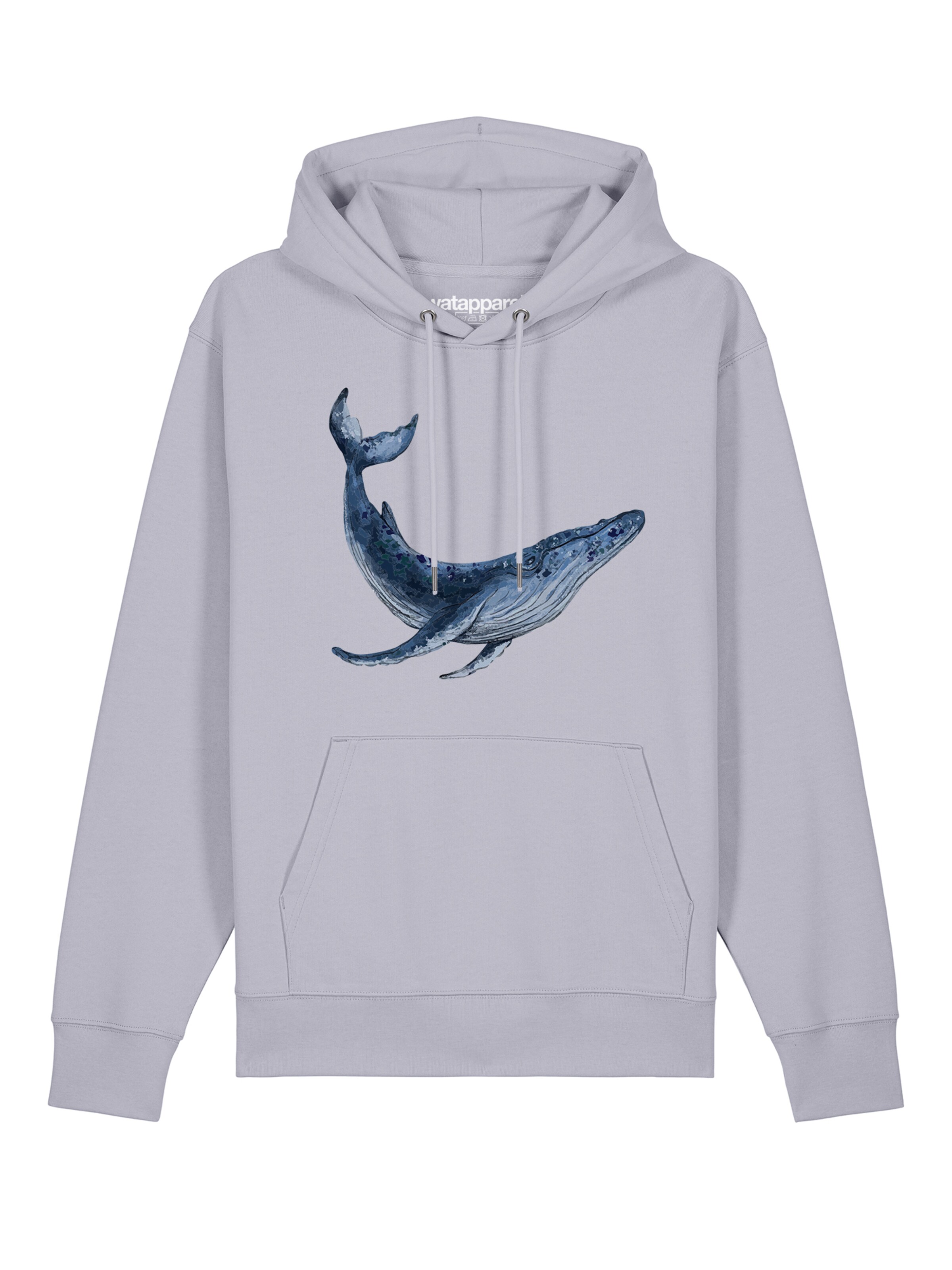 Watapparel Sweatshirt 'Wal' in Lila: Vorderseite