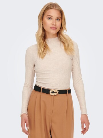 ONLY Shirt 'Emma' in Beige: voorkant