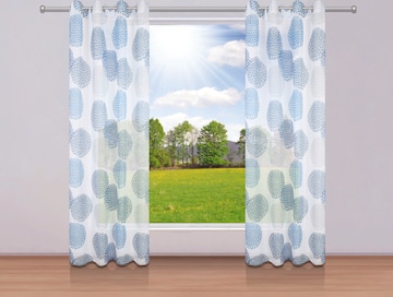 MY HOME Curtains & Drapes '1-teilig' in Blue
