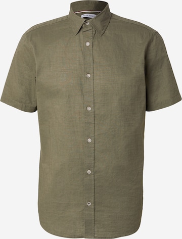 JACK & JONES - Camisa 'JJHENRY' en verde: frente