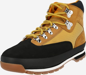 TIMBERLAND - Botas com atacadores em preto: frente