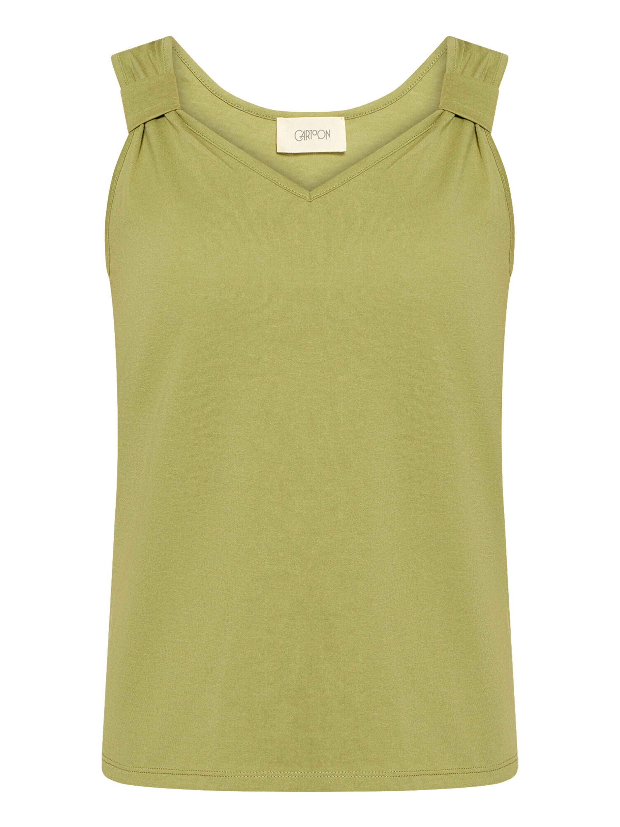 Top di Cartoon in verde: frontale