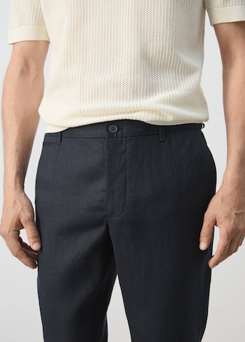 MANGO MAN Slimfit Hose 'Oyster' in Blau