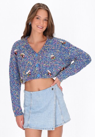 Giacchetta extra large di MYMO in blu: frontale