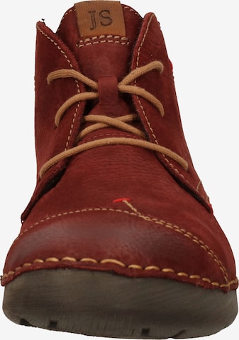 JOSEF SEIBEL Lace-Up Ankle Boots 'Fergey' in Red