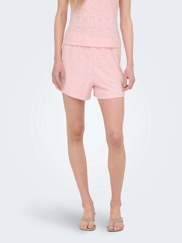 ONLY Loosefit Bukser 'ONLSMILLA' i pink: forside