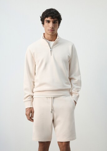 MANGO MAN Sweatshirt in Beige: Vorderseite