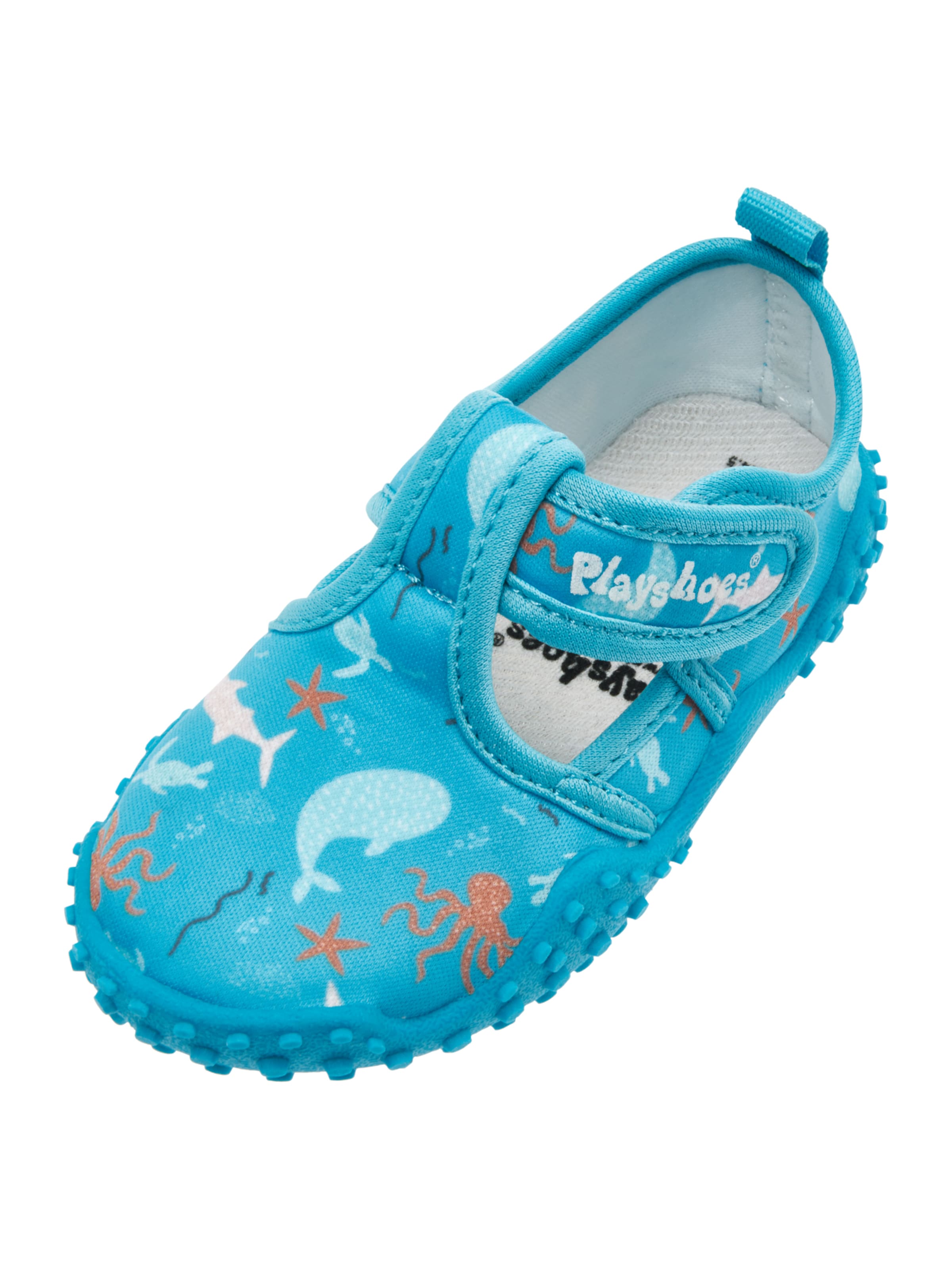 PLAYSHOES Plážová/koupací obuv 'Meerestiere' – modrá: přední strana