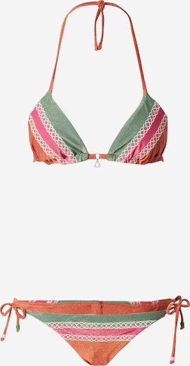 S dydžio Bikinis iš Banana Moon, spalva – žalia / oranžinė / rožinė / balta, Prekių apžvalga