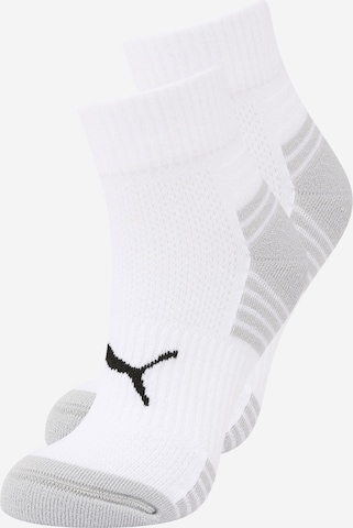 Chaussettes de sport PUMA en blanc : devant