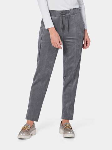 Regular Pantalon 'Martha' Goldner en gris : devant