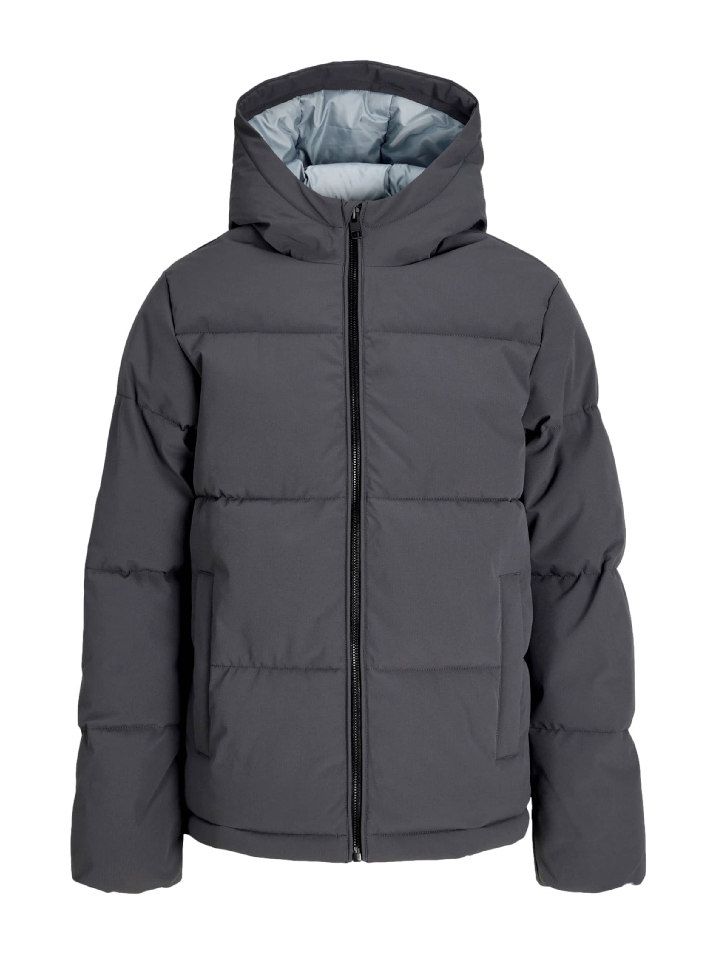 Jack & Jones Junior Winterjas 'Galaxy' in Grijs: voorkant