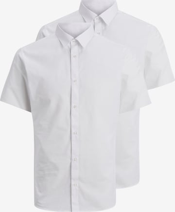 JACK & JONES Regular fit Риза 'Joe' в бяло: отпред
