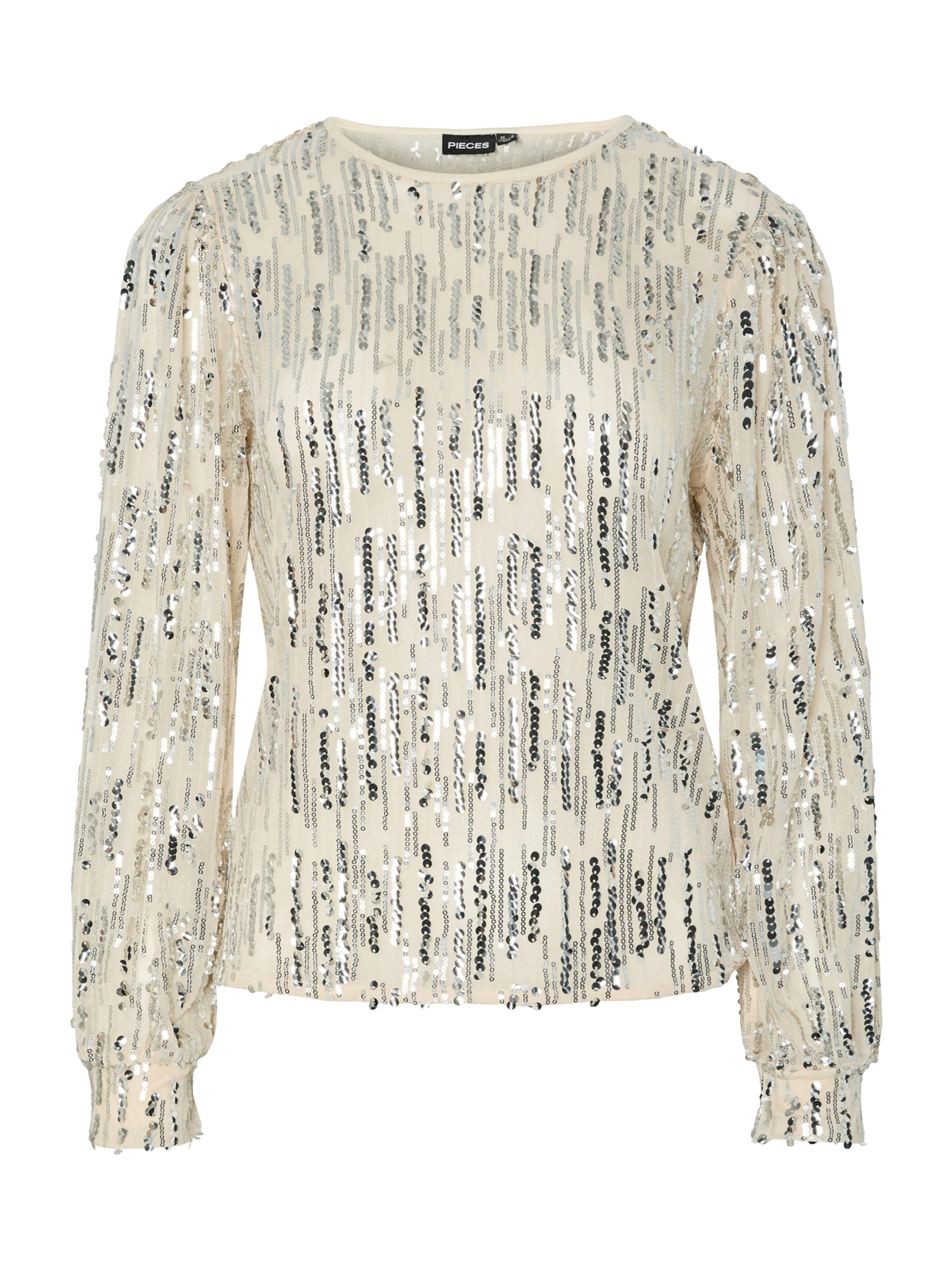 PIECES Shirt 'MALLE' in Beige: front