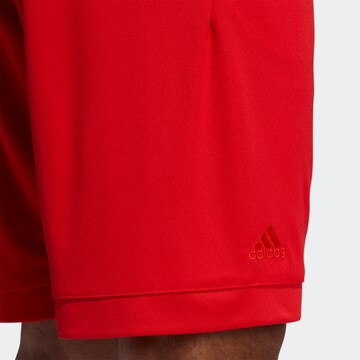 ADIDAS PERFORMANCE Loose fit Workout Pants in Red