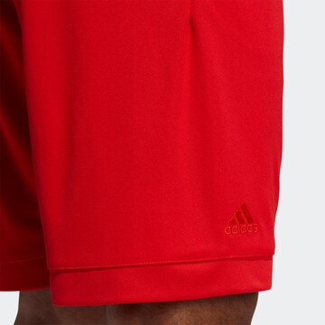 ADIDAS PERFORMANCE Loosefit Shorts in Rot