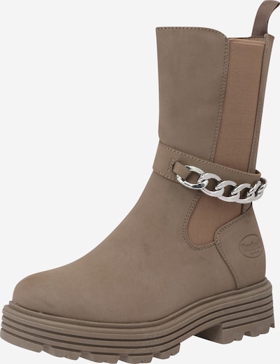 Dockers by Gerli Chelsea boots i taupe / silver, Produktvy