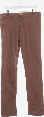 BOSS Orange Pants in 35-36 in Brown: front