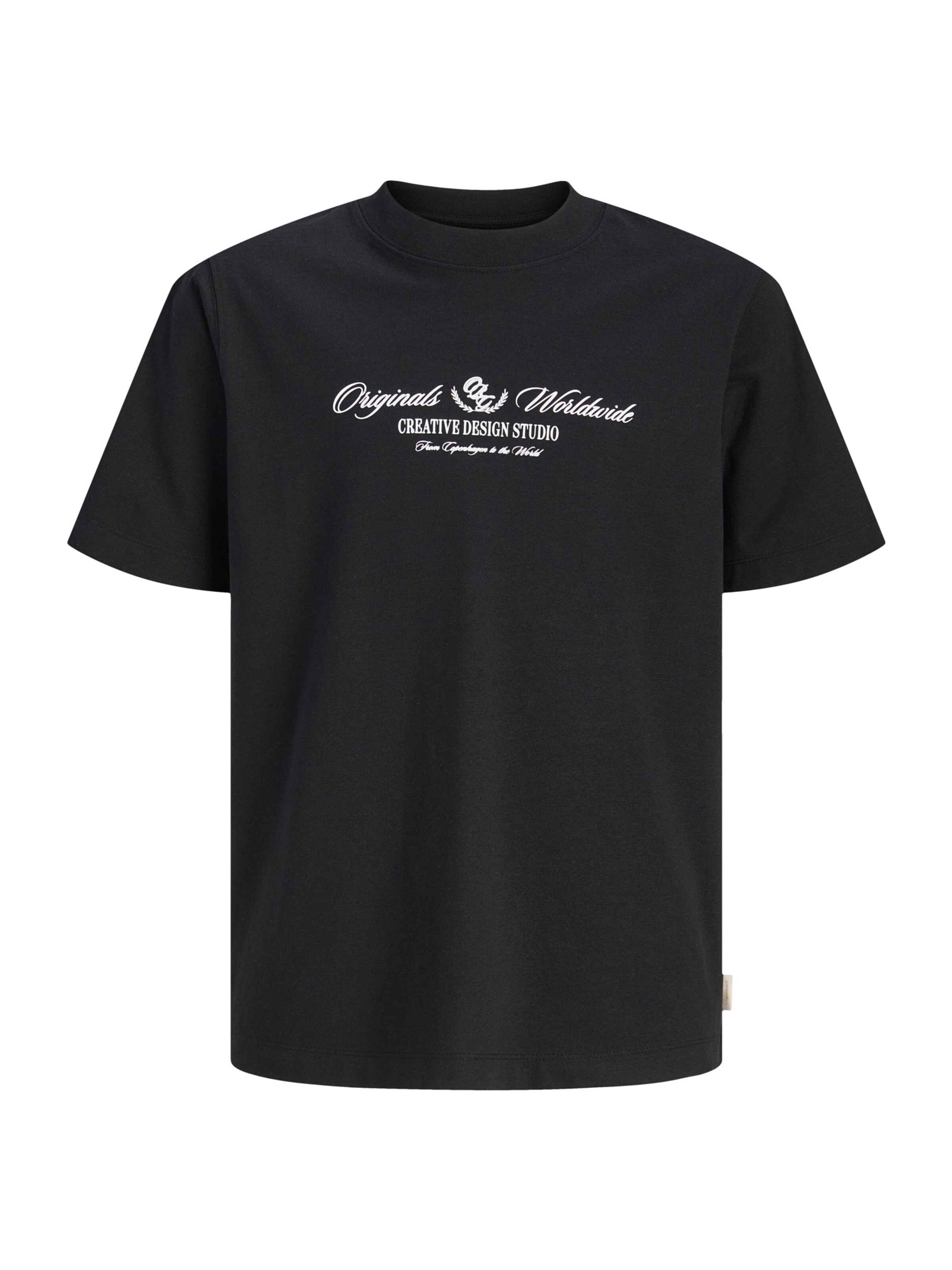 Jack & Jones Junior - Camiseta 'JOR Toronto' en negro: frente