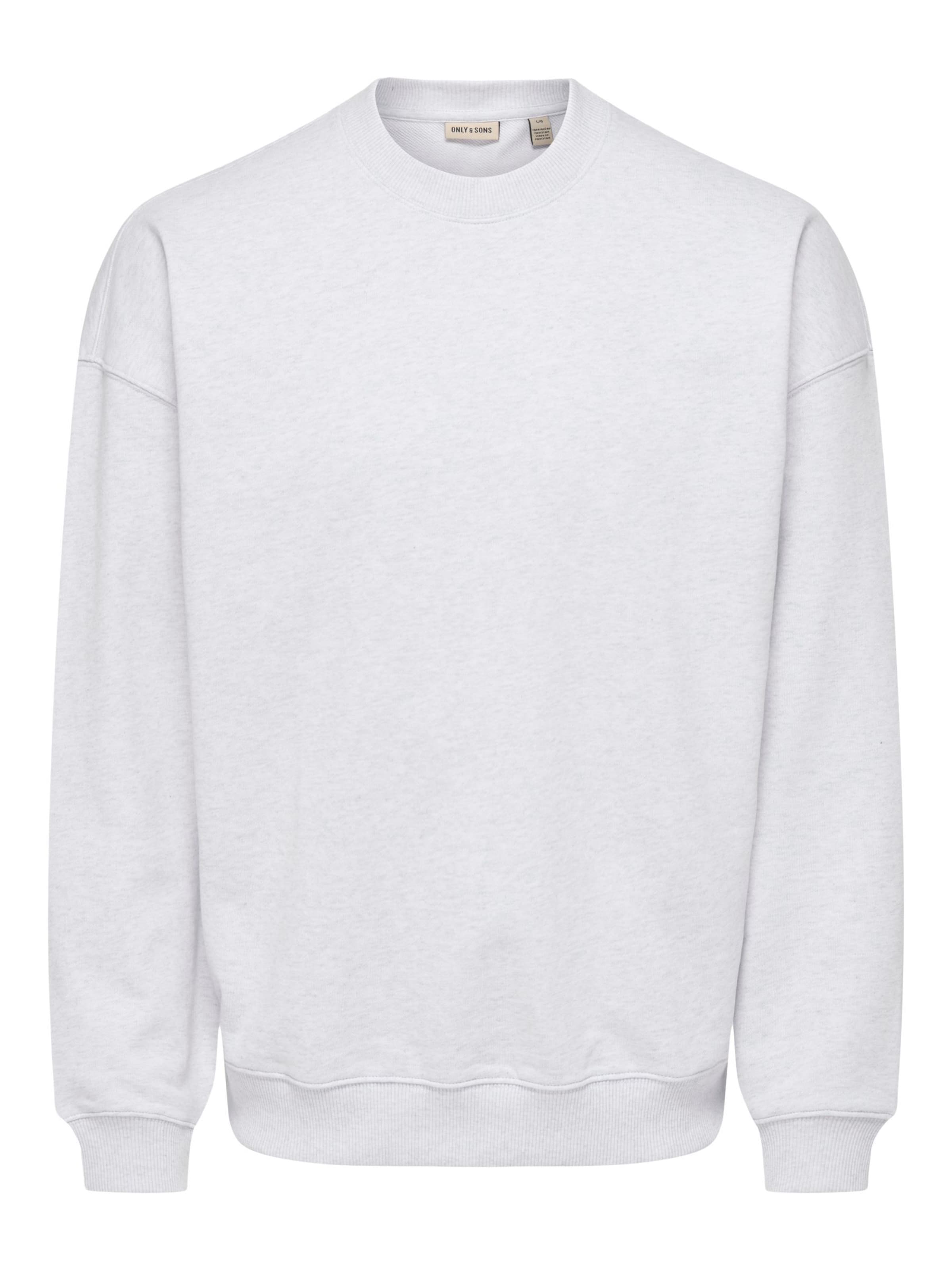 Only & Sons Sweatshirt 'ONSLucas' in de kleur Lichtgrijs, Productweergave