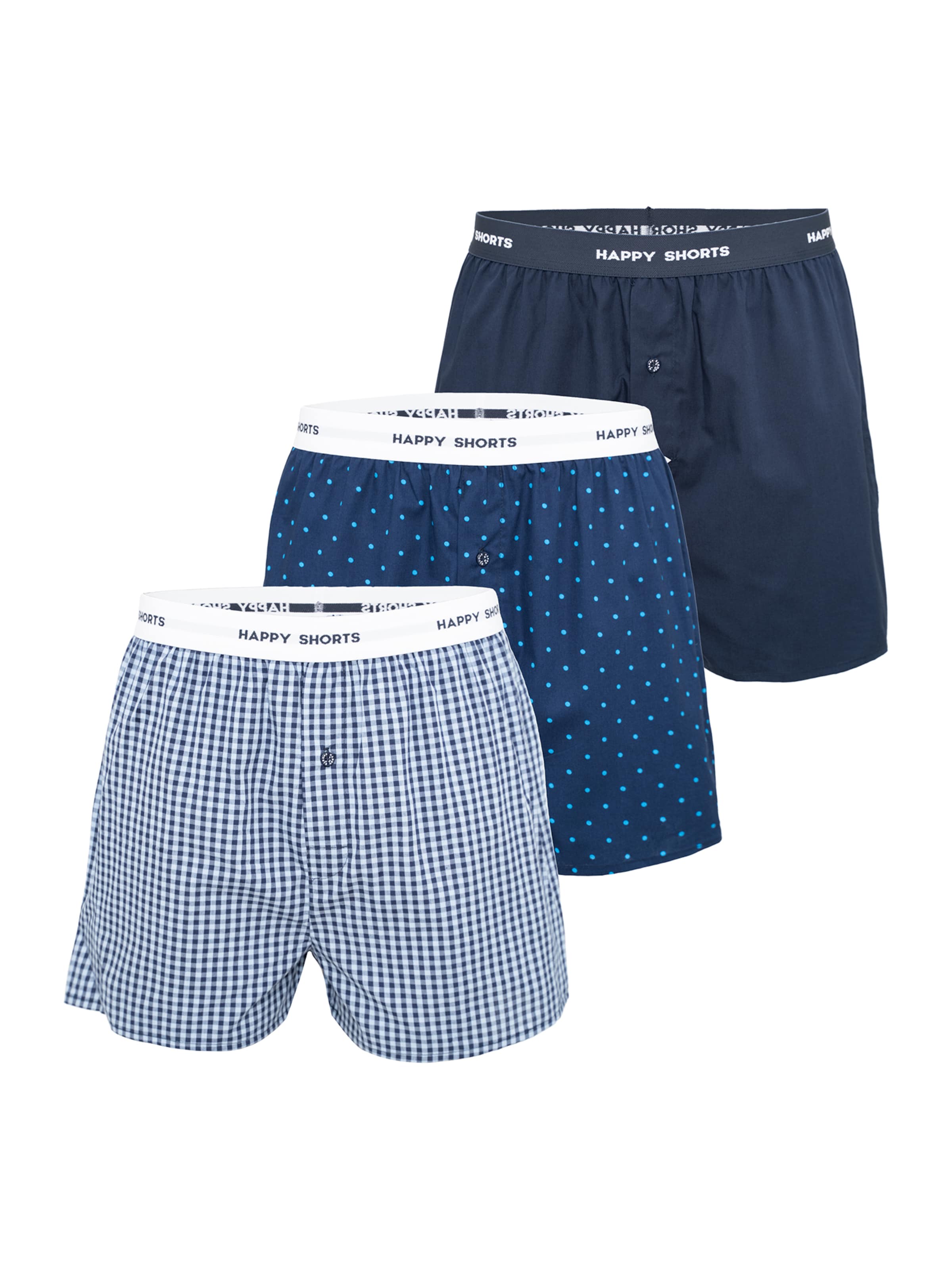 Happy Shorts - Calzoncillo boxer en azul: frente
