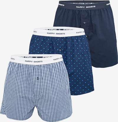 Happy Shorts Boxershorts in blau / weiß, Produktansicht