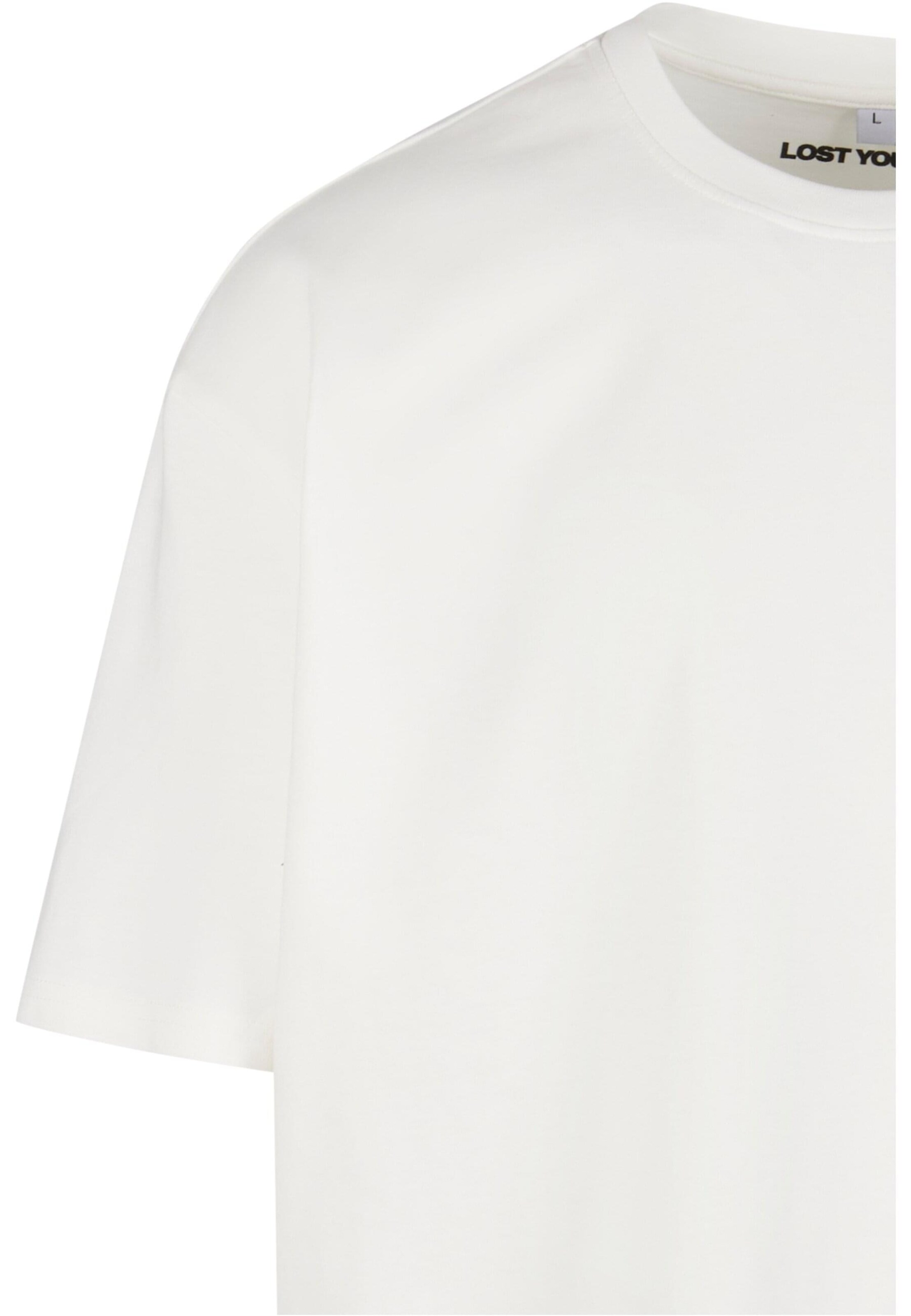 Lost Youth T-Shirt 'Flowers' in Weiß