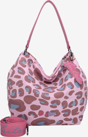 Fritzi aus Preußen Shoulder Bag 'Joshi02' in Pink: front