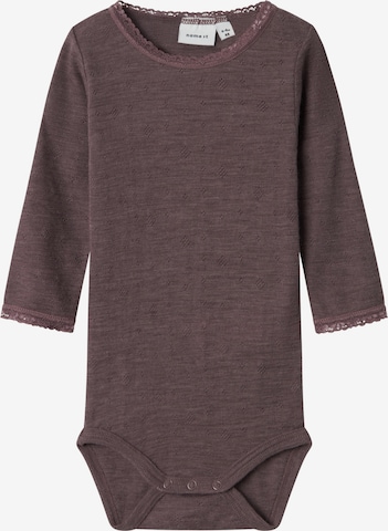 Salopetă/Body 'NBFWang' de la NAME IT pe maro: față