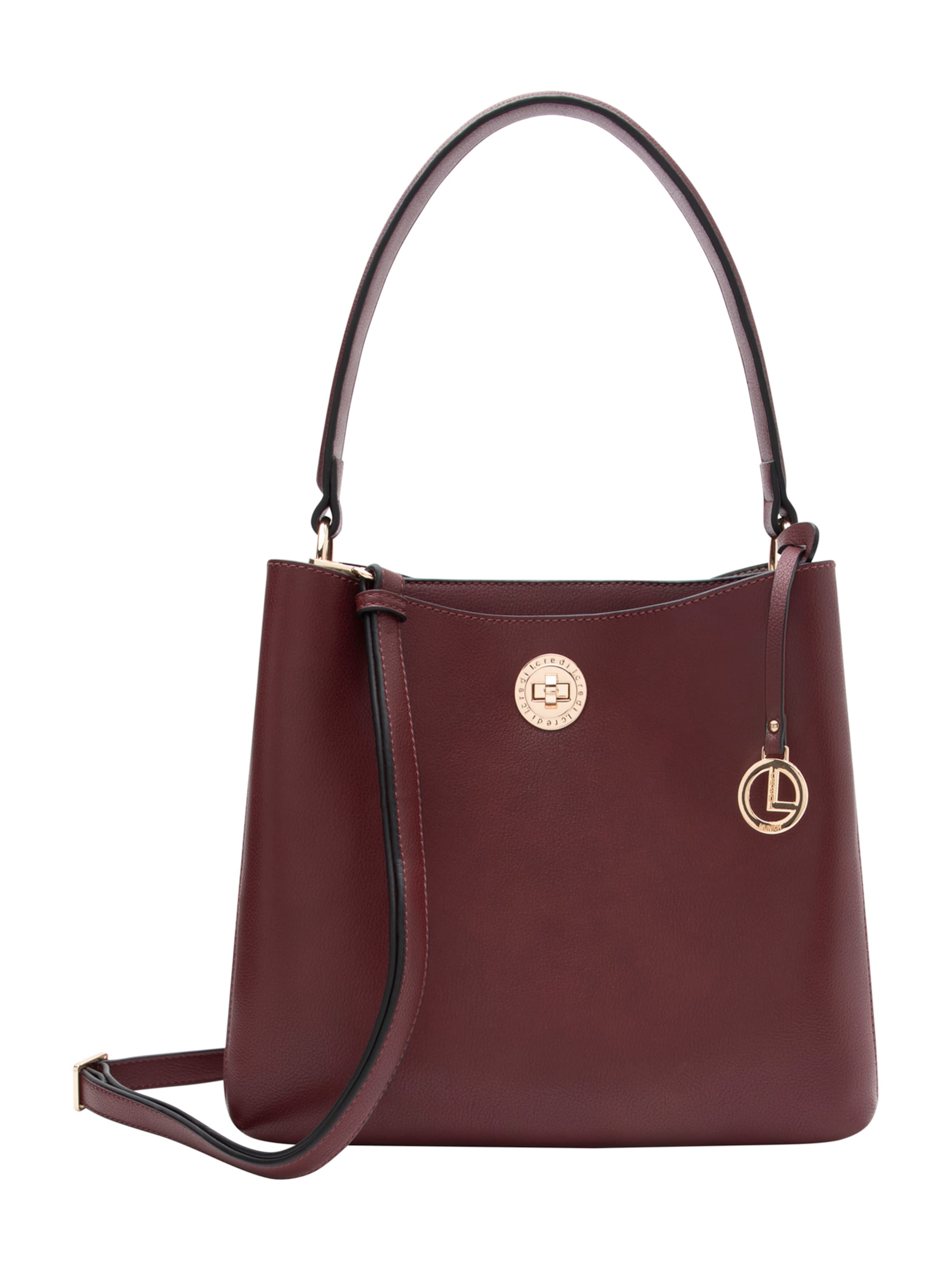 sarkans L.CREDI Pleca soma 'Filippa': no priekšpuses