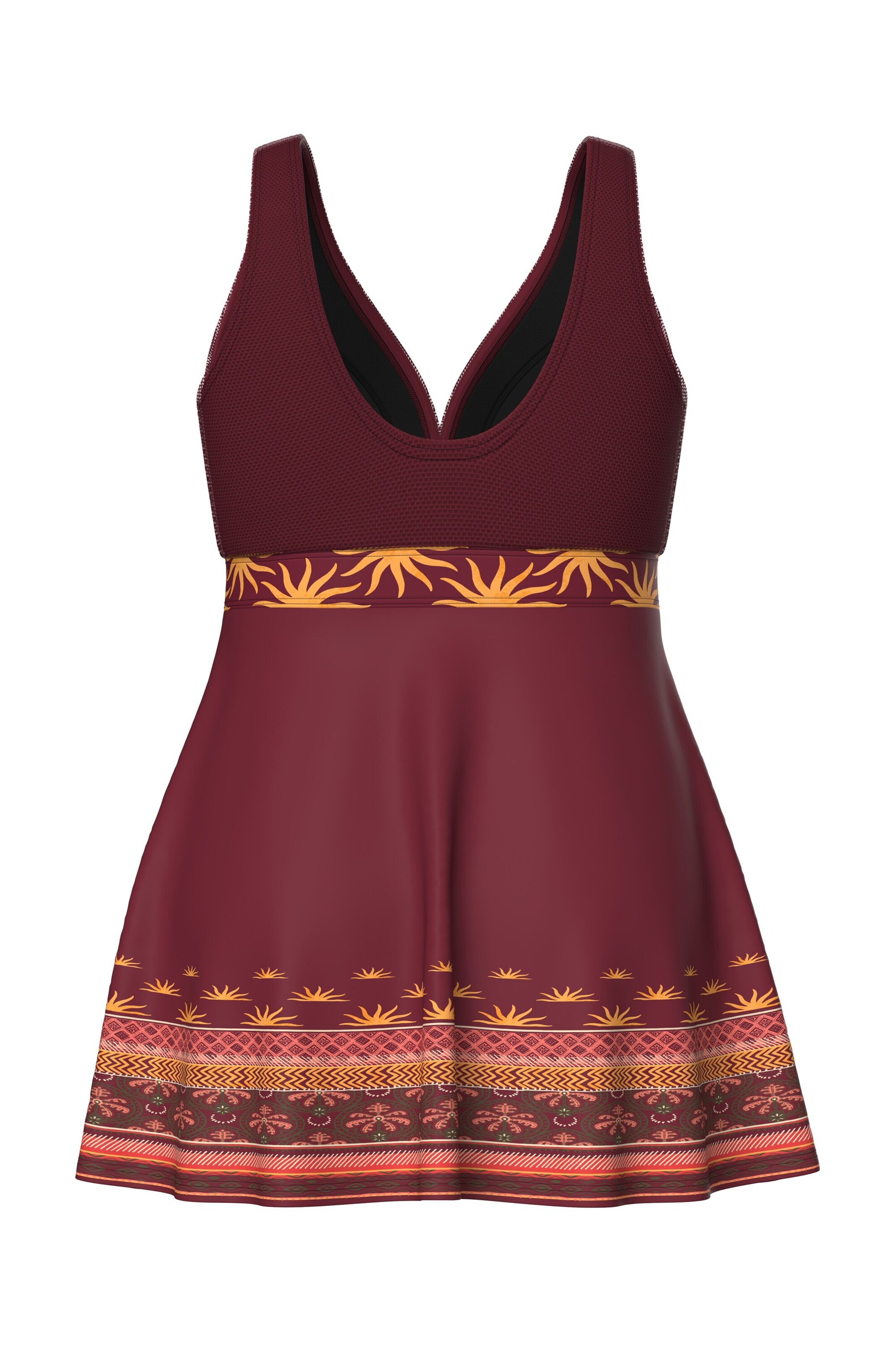 Ulla Popken Classic Swimsuit in Red