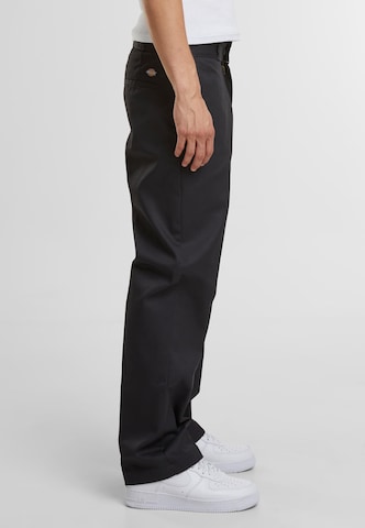 DICKIES - Regular Calças com vincos '874 Work' em preto