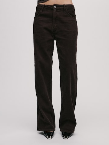 ABOUT YOU x Marie von Behrens Regular Pants 'Eve' in Brown: front