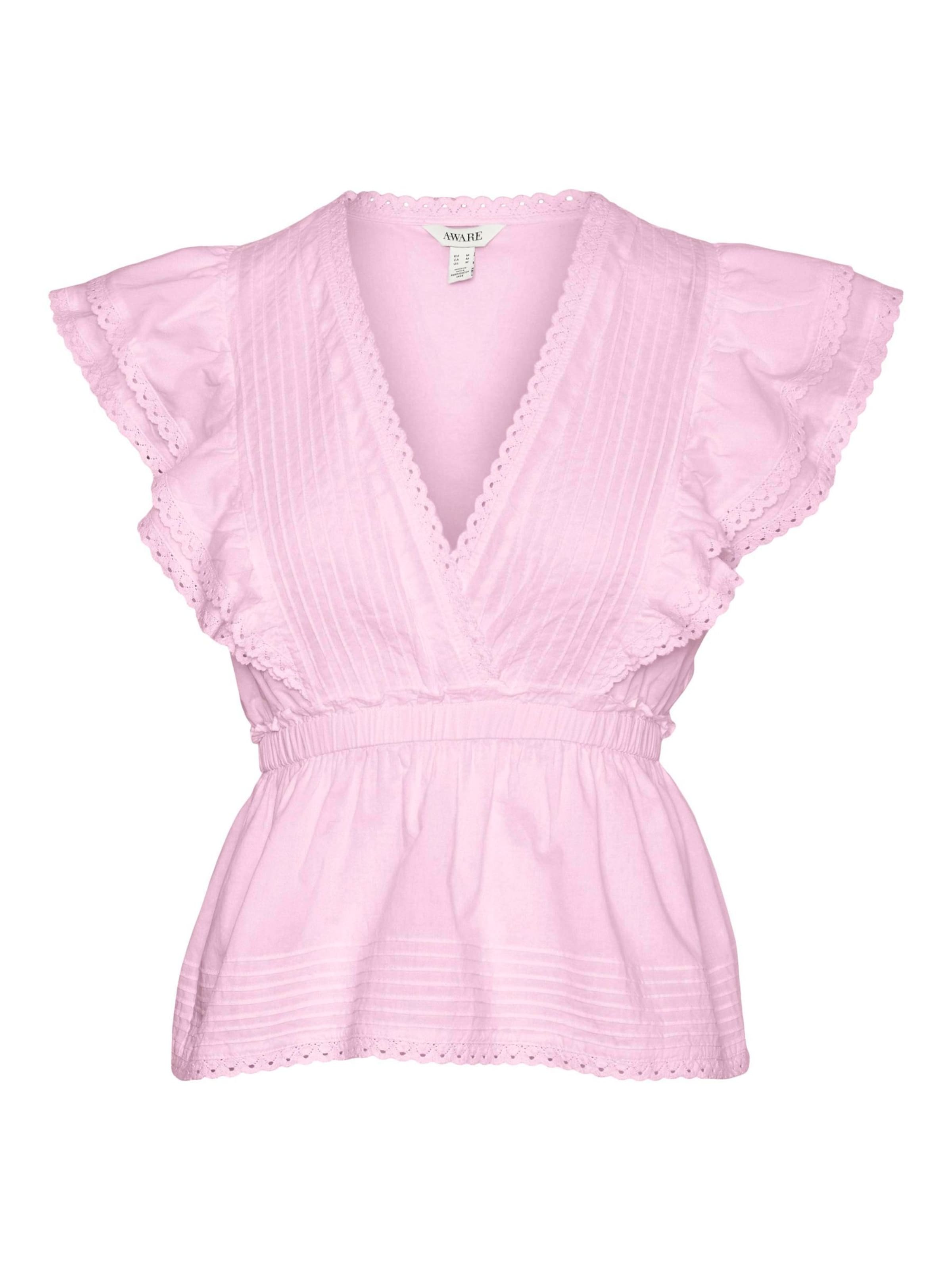 VERO MODA Blouse 'Noir' in Pink: front