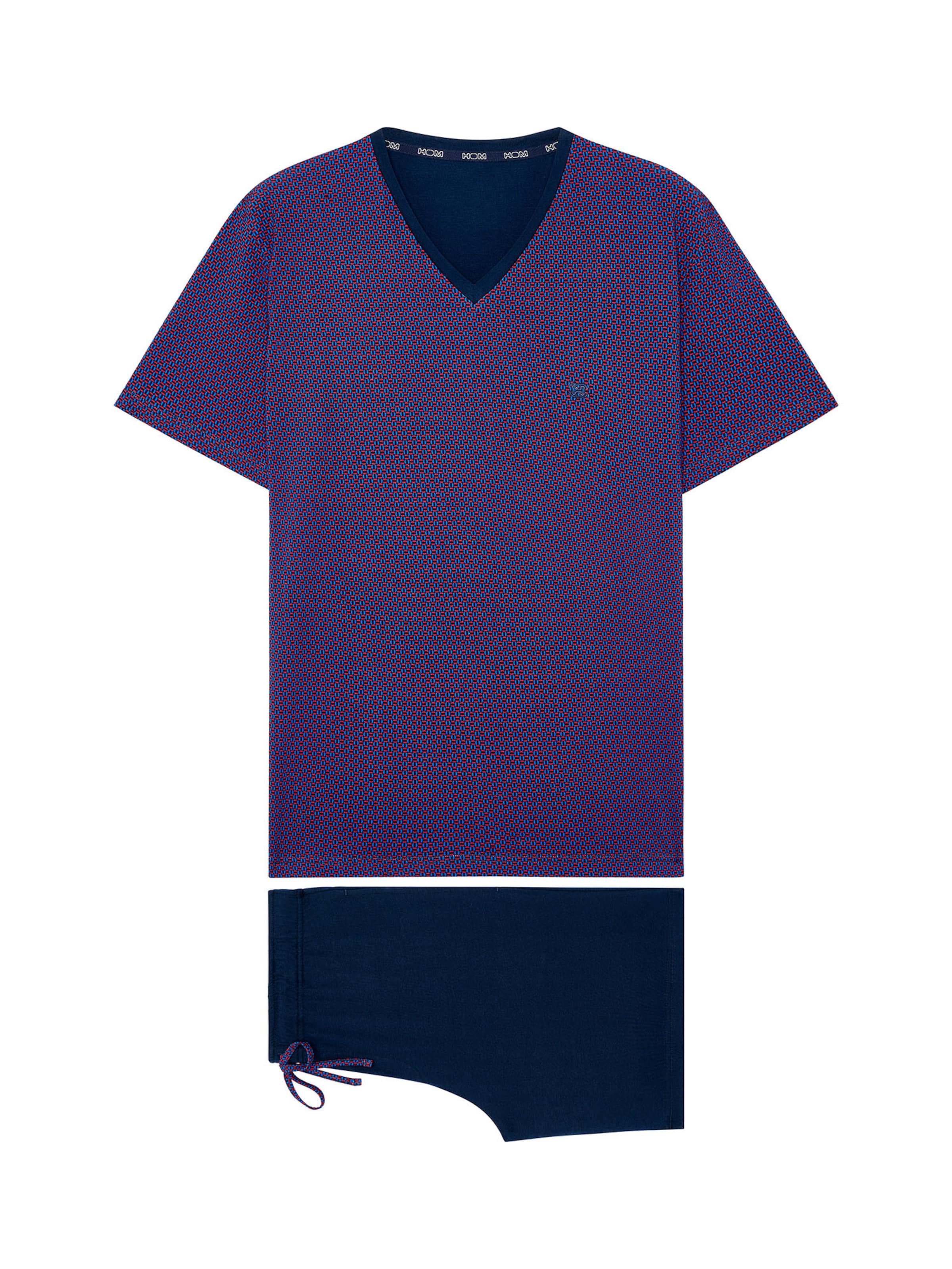 Pyjama court ' Fats ' HOM en bleu : devant