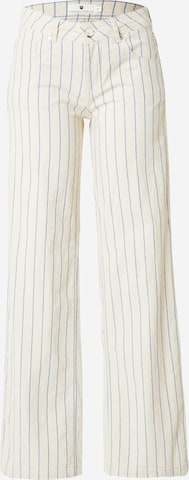 FREEMAN T. PORTER Lużny krój Spodnie 'Agatha Greecia' w kolorze biały: przód