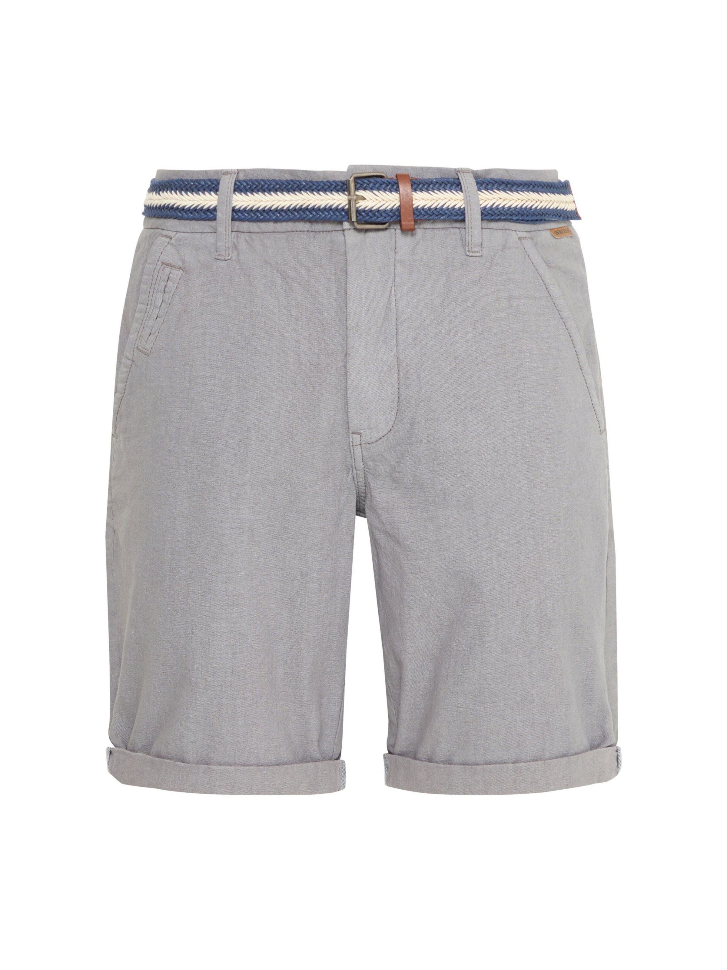 INDICODE JEANS Chino trousers 'Mews' in Grey: front