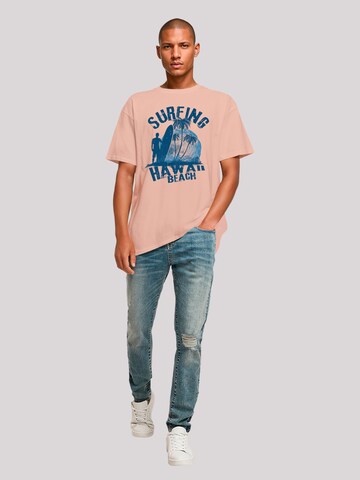 T-Shirt 'Hawaii Surf Beach Summer' F4NT4STIC en orange