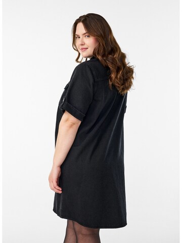 Zizzi Košeľové šaty 'Vami' - Čierna
