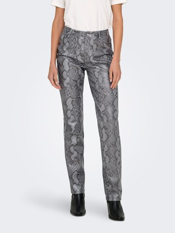 ONLY Regular Trousers 'ONLAzula' in Grey: front